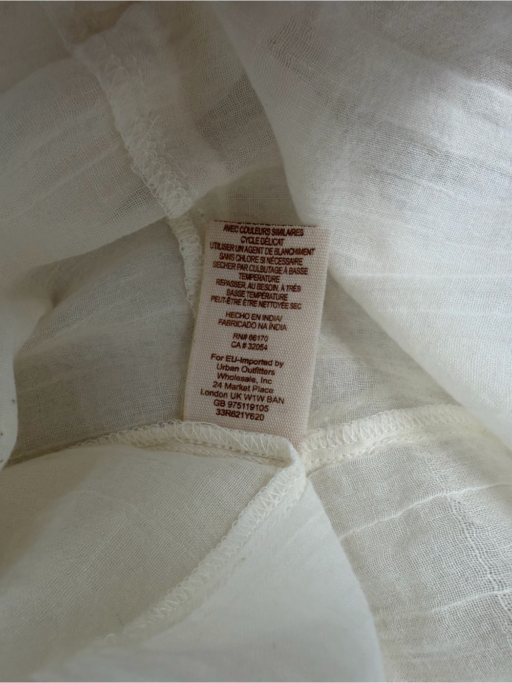 Free People white boho maxi dress in size Small. - Picture 9 of 9